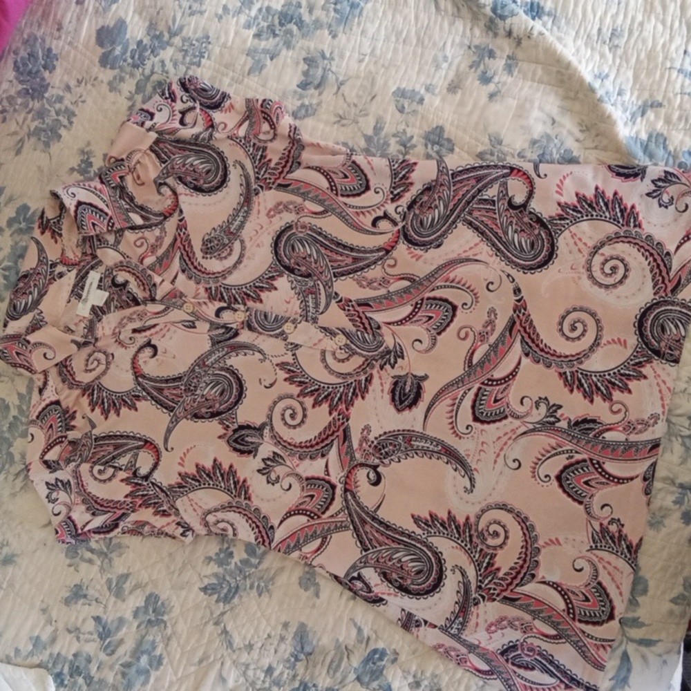 SIZE SMALL PAISLEY PRINT TOP